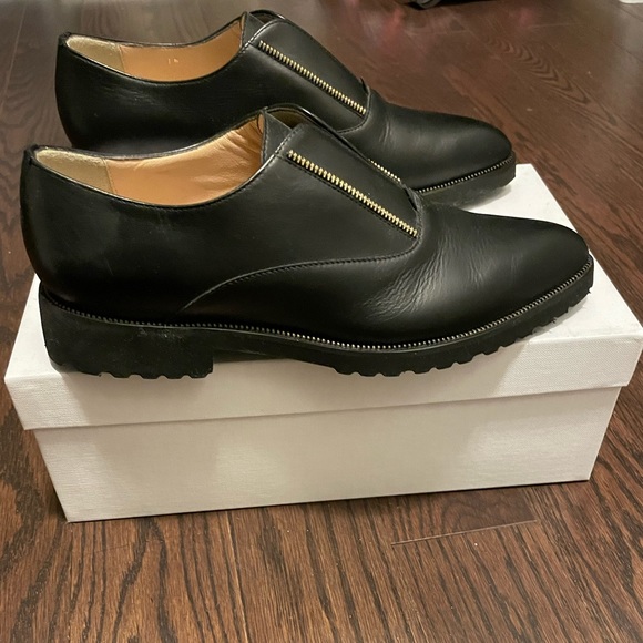 Di Chenzo black leather Oxford shoes. Size 6/36. - Picture 3 of 6